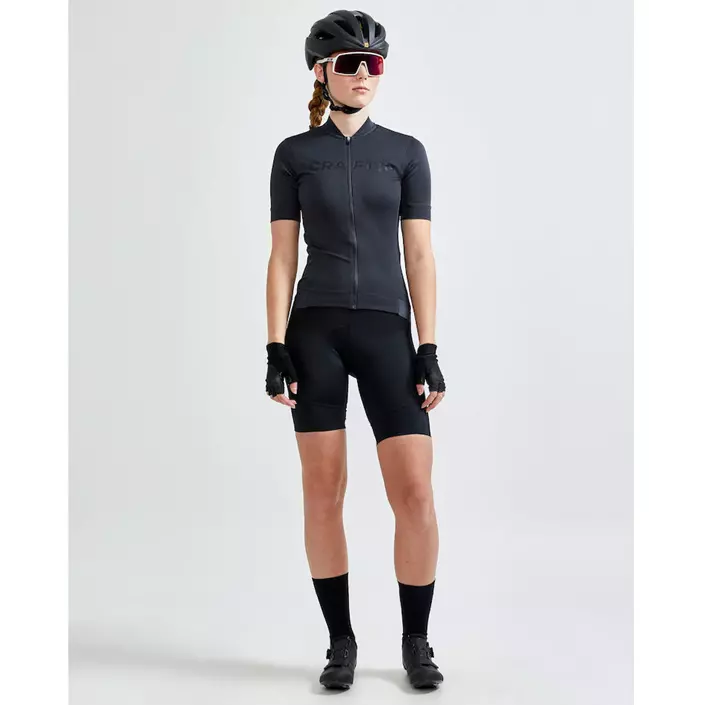 Craft Essence women's light short-sleeved bike jersey, Asphlt/black, large image number 4