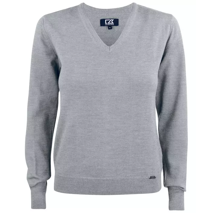 Cutter & Buck Everett Damensweatshirt mit Merinowolle, Grey melange, large image number 0