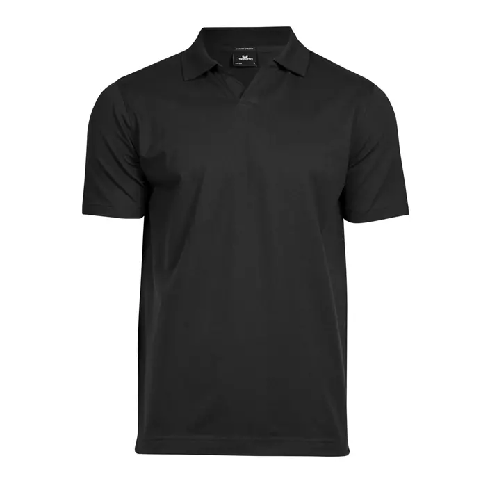 Tee Jays Luxury stretch polo T-shirt, Sort, large image number 0