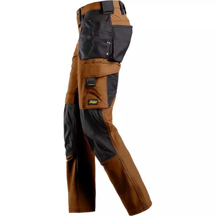Snickers AllroundWork Handwerkerhose 6271 full stretch, Brown/Black, large image number 3