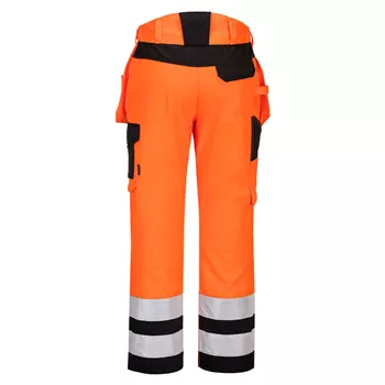 Portwest PW2 craftsmens trousers, Hi-Vis Orange/Black