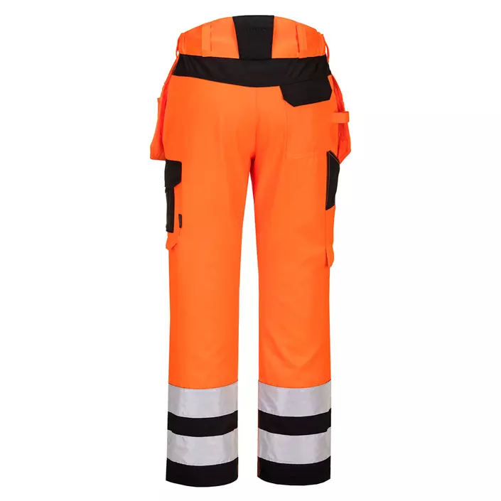 Portwest PW2 craftsmens trousers, Hi-Vis Orange/Black, large image number 1