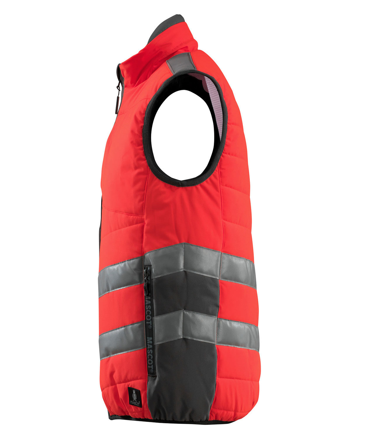 Mascot Safe Supreme Grimsby quilted vest, Hi-vis red/Dark anthracite