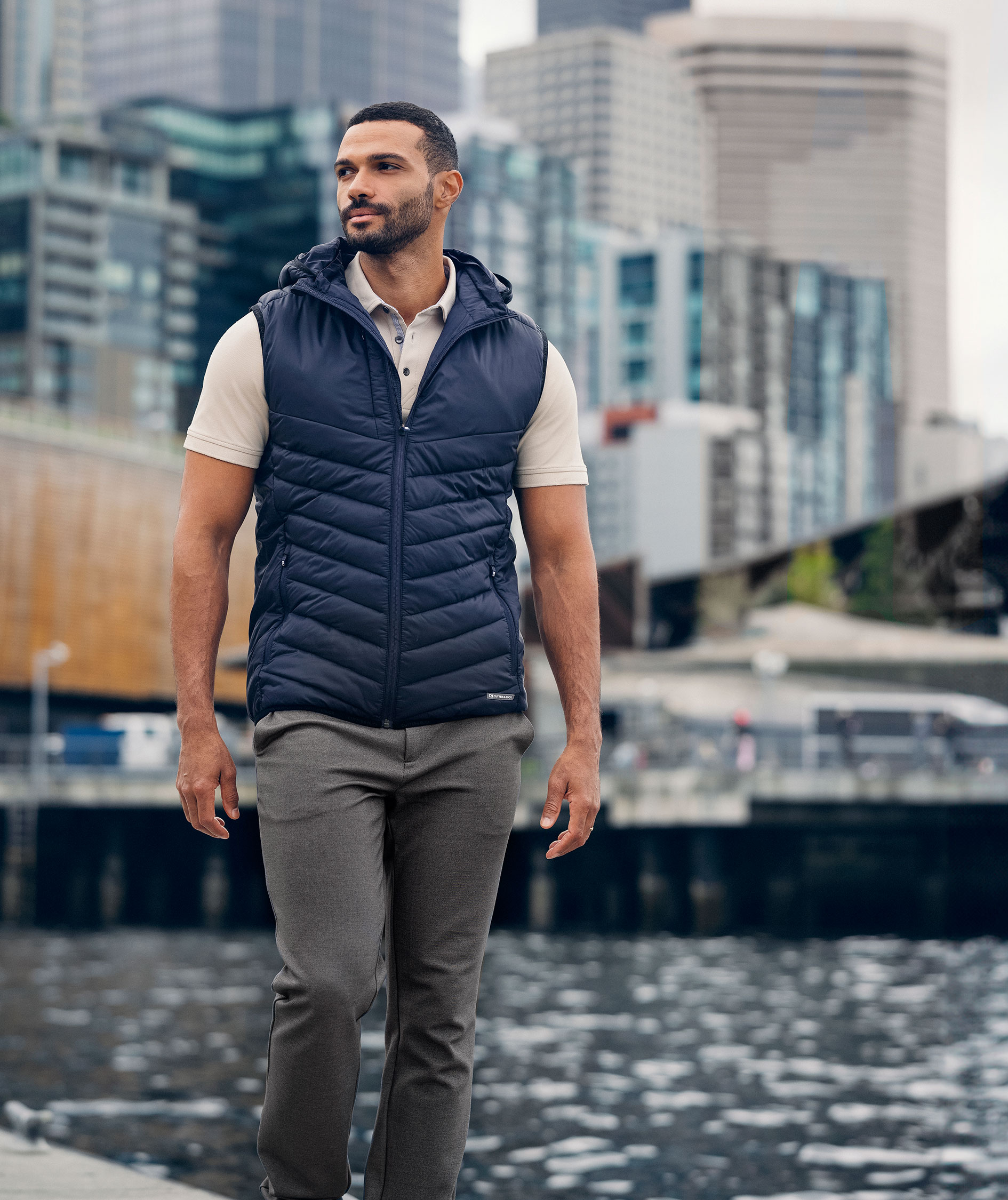 Cutter & Buck Mount Adams quilted vest, Dark navy, large image number 5
