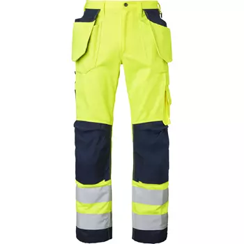 Top Swede craftsman trousers 2516, Hi-vis Yellow/Black