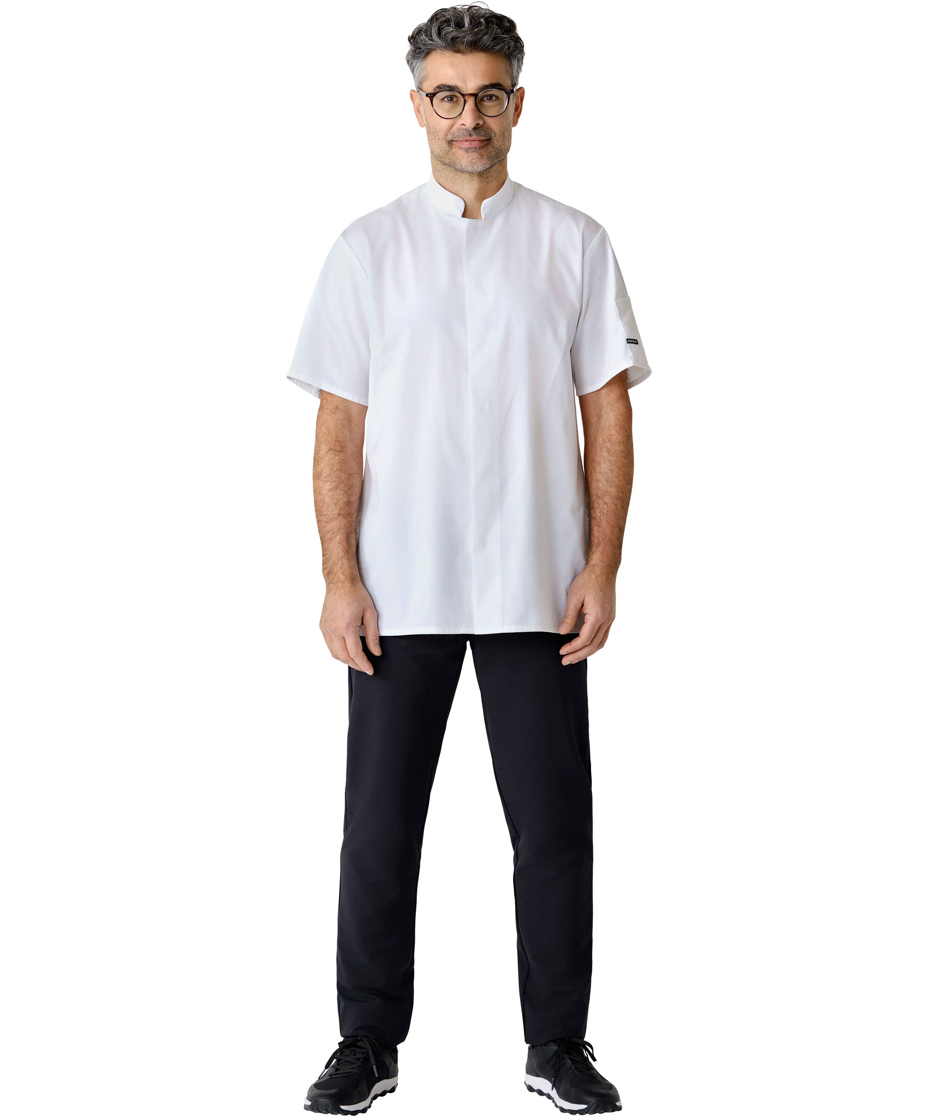 Kentaur Menu kokke-/service jakke, Hvid, large image number 3