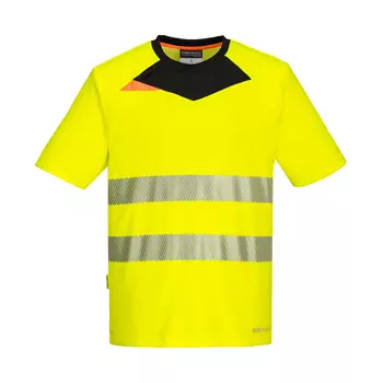 Portwest DX4 Arbeits-T-Shirt, Hi-vis Gelb/Schwarz