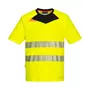 Portwest DX4 work T-shirt, Hi-vis Yellow/Black