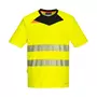 Portwest DX4 work T-shirt, Hi-vis Yellow/Black