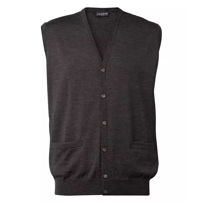 Clipper Milan Vest with merino wool, Charcoal, large image number 0