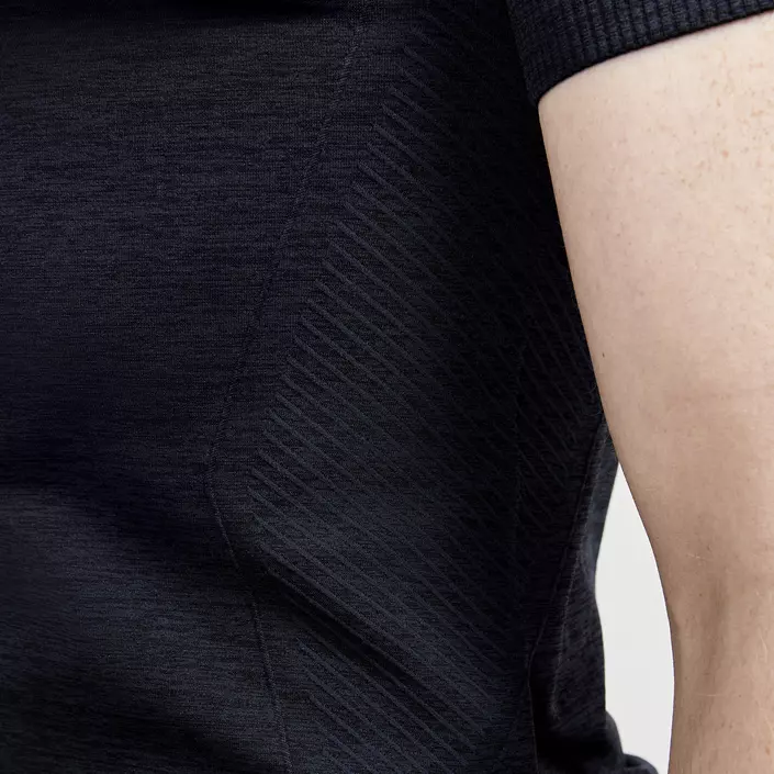 Craft CORE Dry Active Comfort kurzärmlige Baselayer Sweater, Black, large image number 5