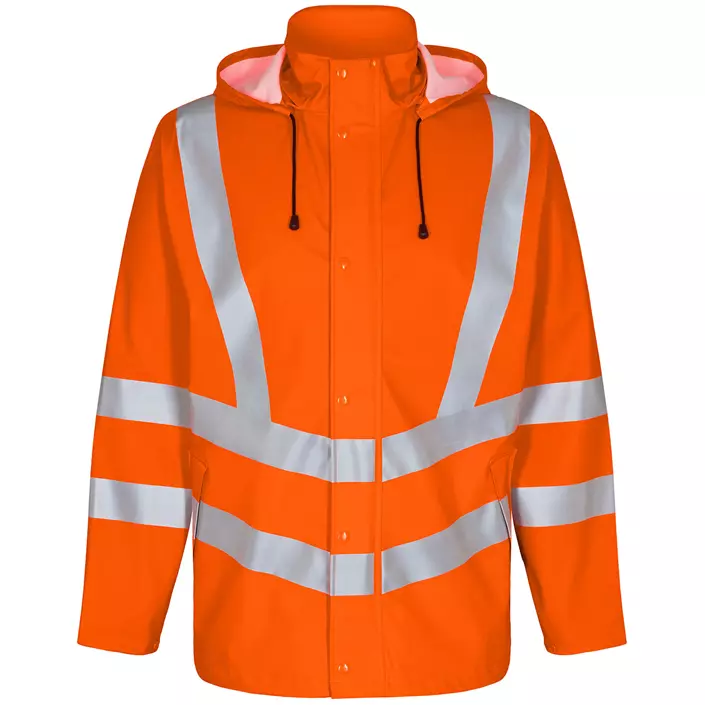 Engel Safety regnjakke, Orange, large image number 0