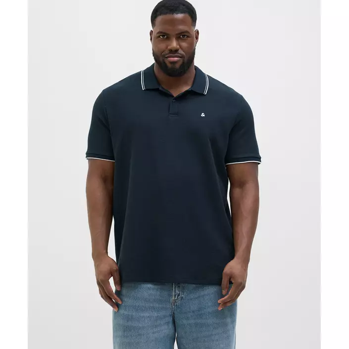 Jack & Jones Plus JJEAUSTIN pikétröja, Sky Captain, large image number 1