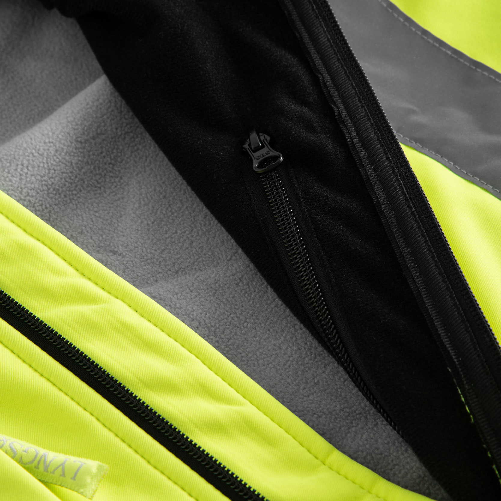 Lyngs&oslash;e softshelljakke, Hi-vis Gul/Svart, large image number 4