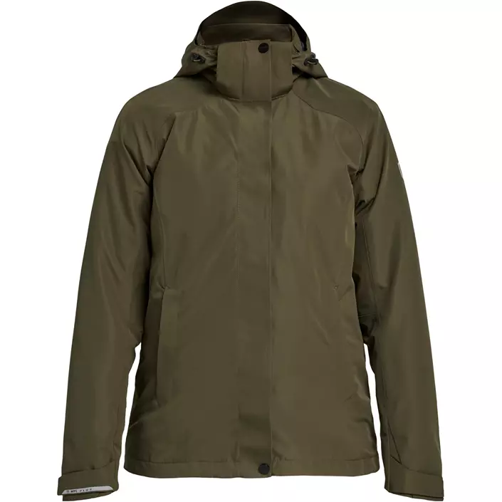 Tenson Westing dame regnjakke, Olivengrøn, large image number 0