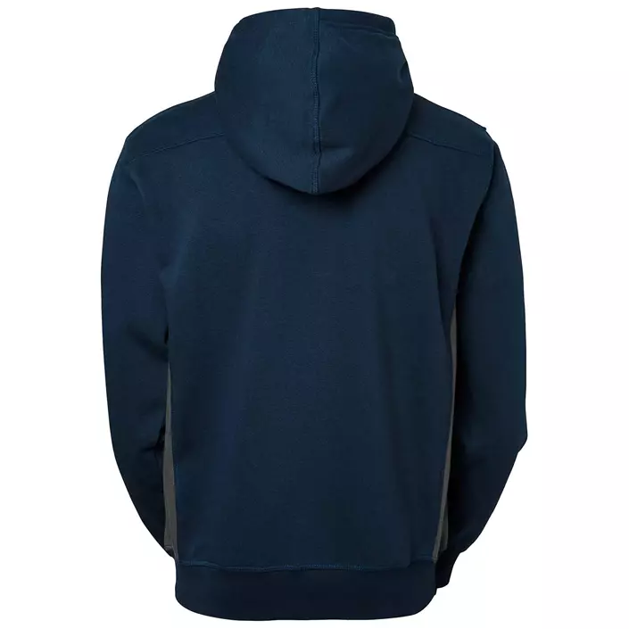 South West Franklin hoodie med blixtlås, Navy/Grå, large image number 2