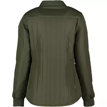 ID quilted women's thermal jacket, Olive Green