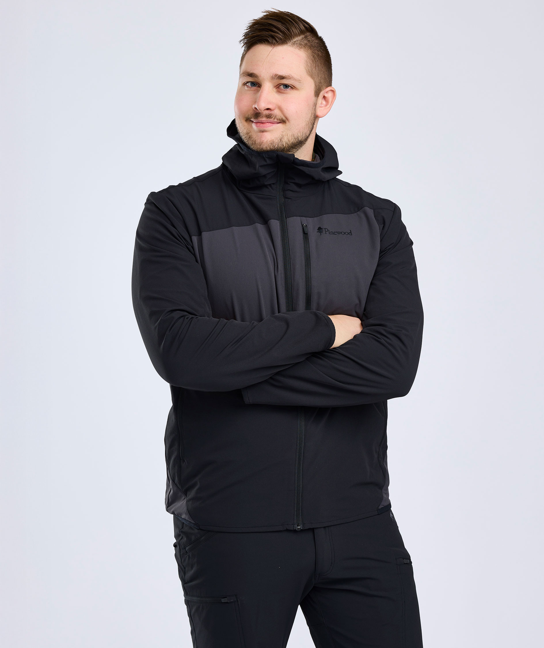 Pinewood Abisko Light jakke, Black/Dark Anthracite, large image number 4