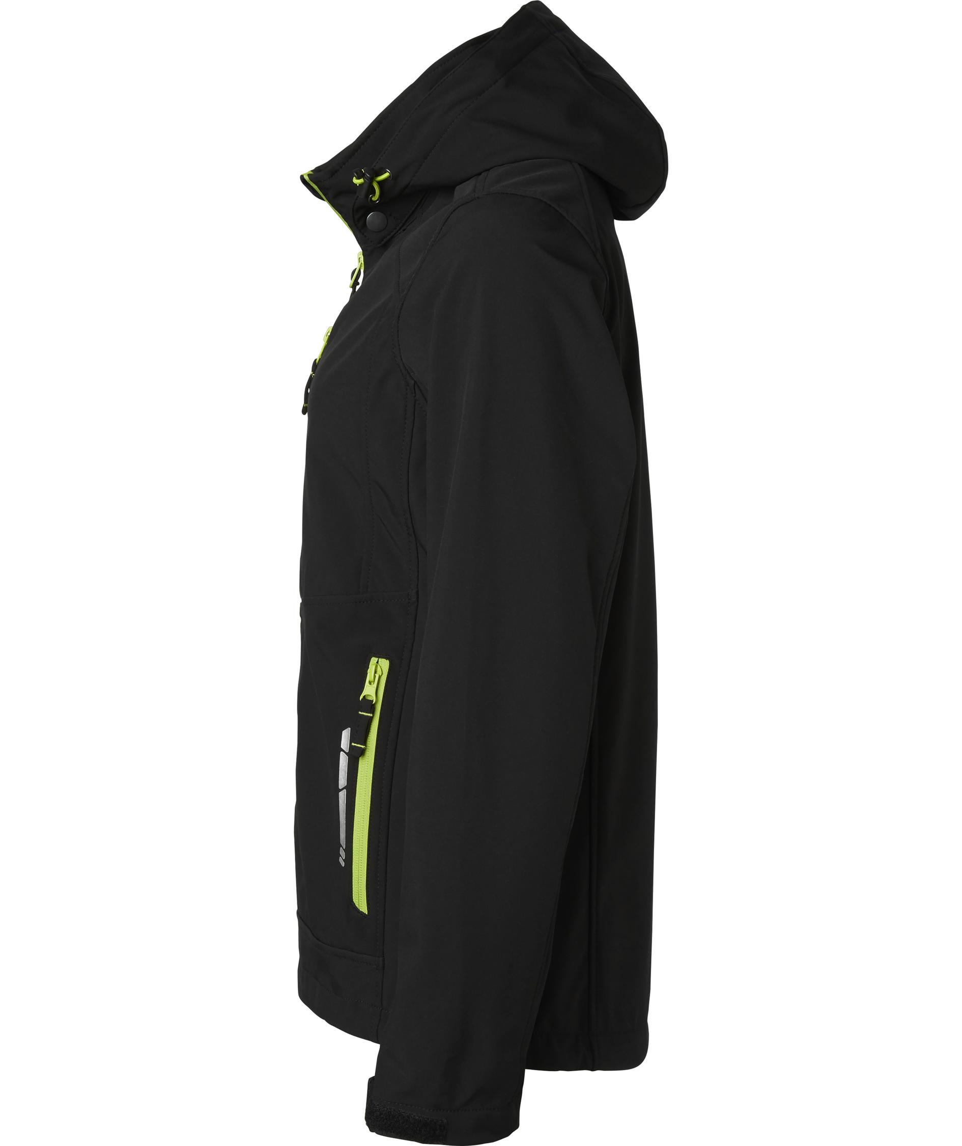 Top Swede dame softshelljakke 352, Sort, large image number 3