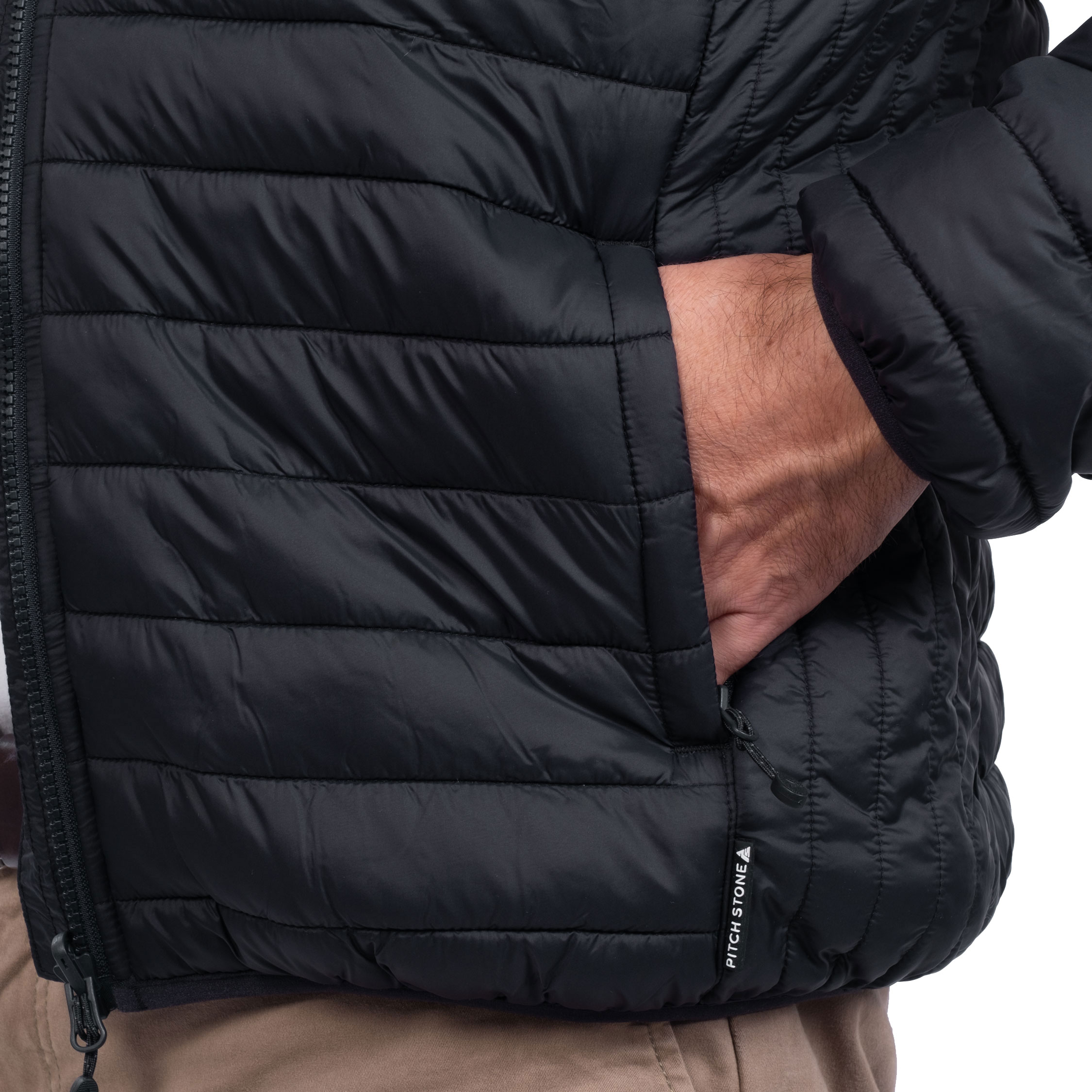 Pitch Stone Active-Pro Zip-in quilted jacket, Black, large image number 9