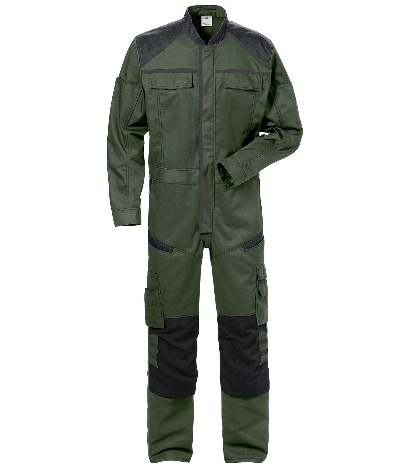 Fristads overall 8555, Milit&auml;rgr&ouml;n/Svart, Milit&auml;rgr&ouml;n/Svart, swatch