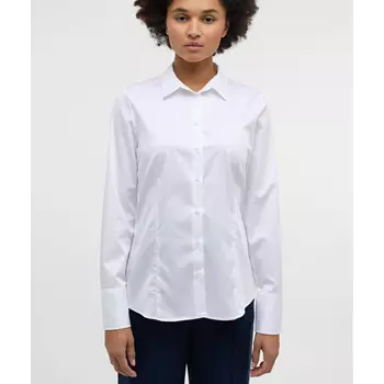 Eterna Satin Stretch dameskjorte - Modern Fit, White 