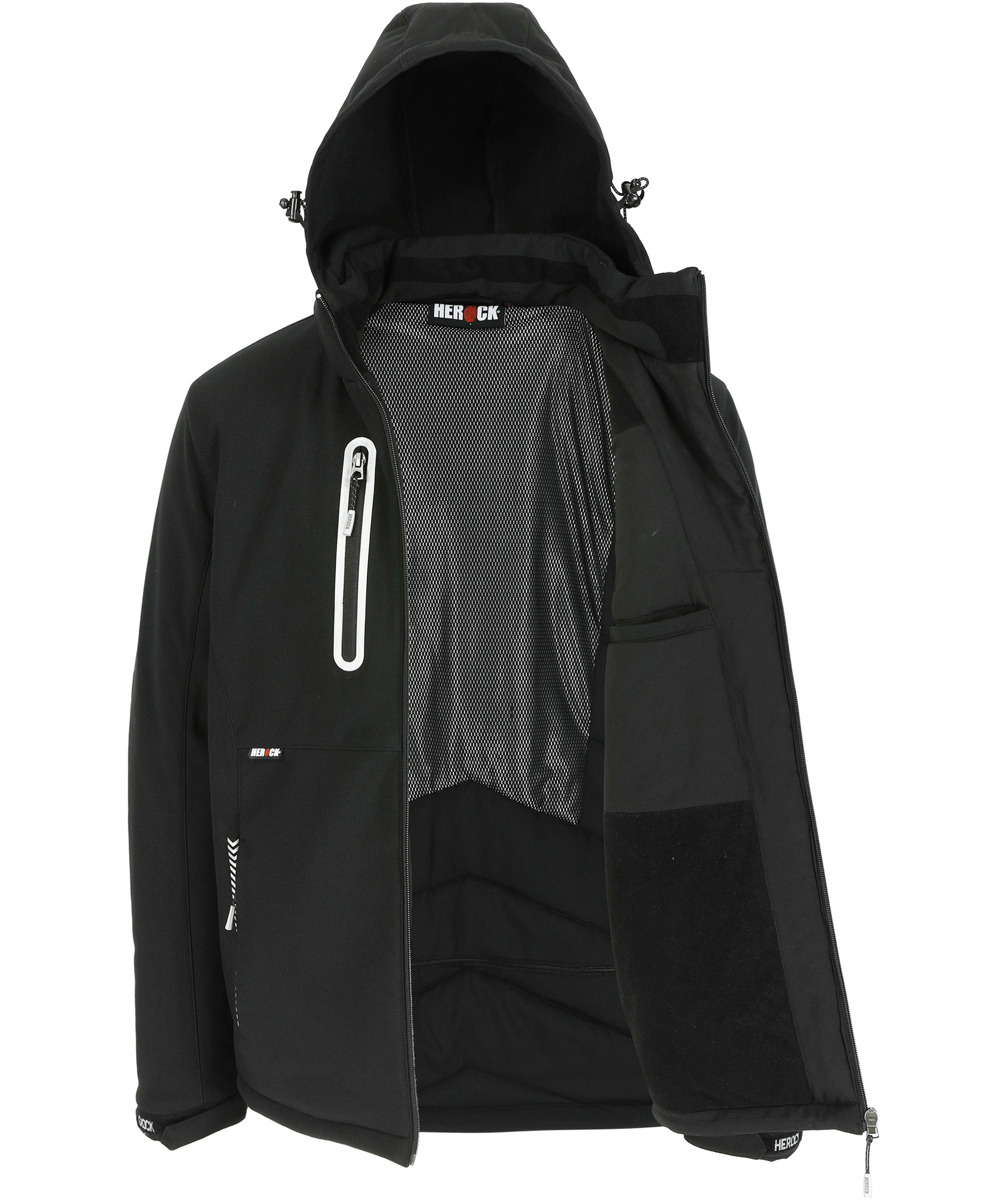 HEROCK Taris lined softshell jacket, Black, large image number 2