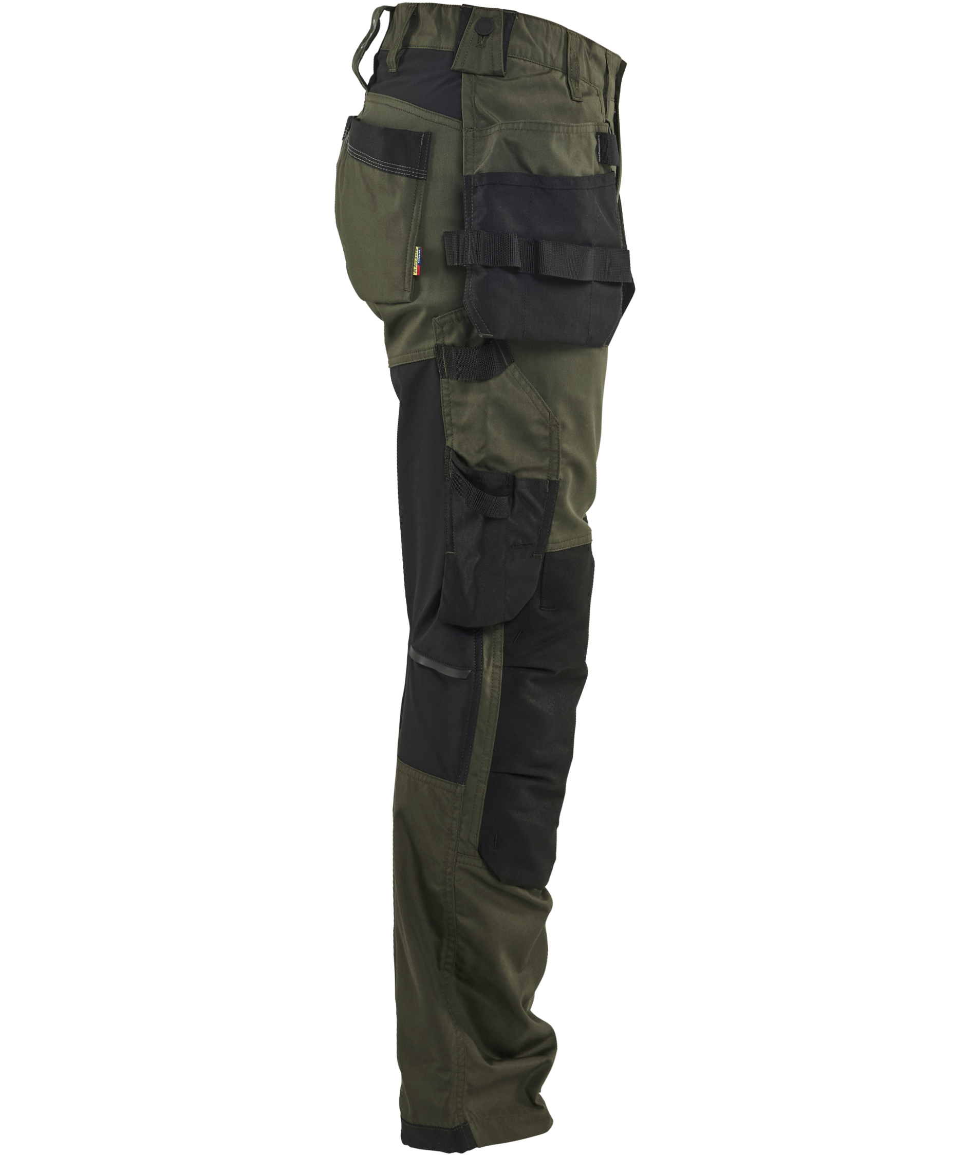 Bl&aring;kl&auml;der hantverksbyxa dam, Skog gr&ouml;n/svart, large image number 2