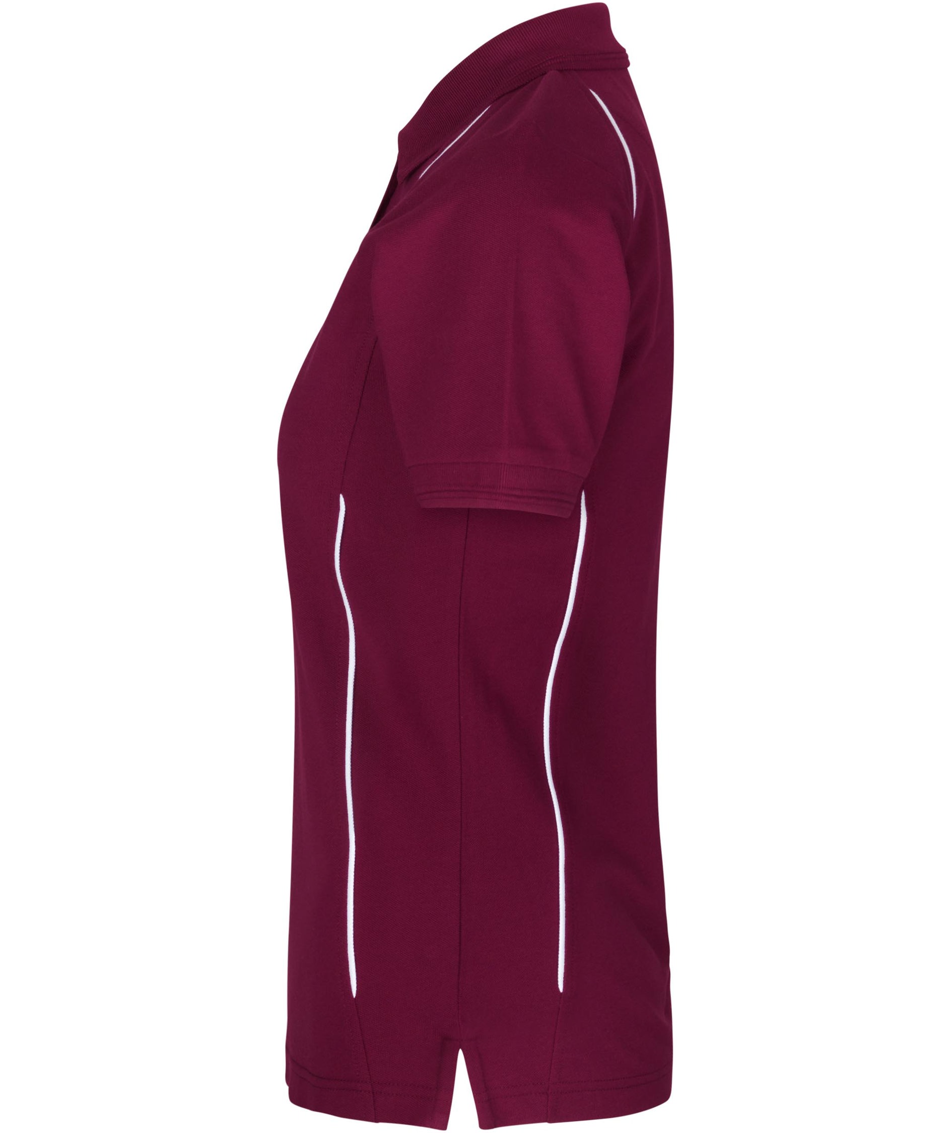 ID PRO Wear Damen Poloshirt, Bordeaux, large image number 2
