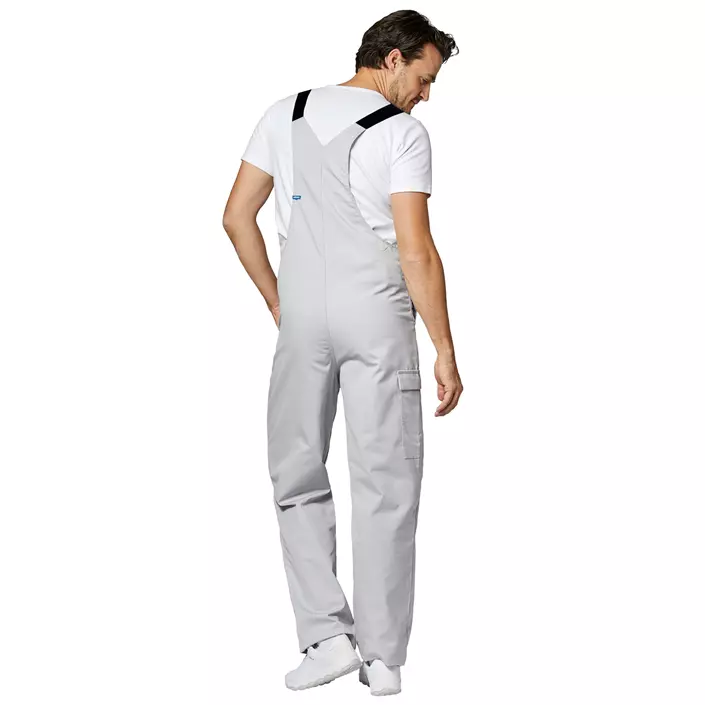 Kentaur HACCP-godkänd hängselbyxa/snickarbyxa unisex, Ljusgrå, large image number 2