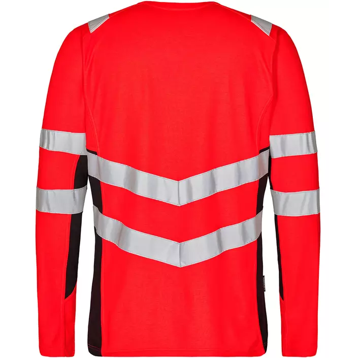 Engel Safety langärmliges T-Shirt, Hi-vis Rot/Schwarz, large image number 1