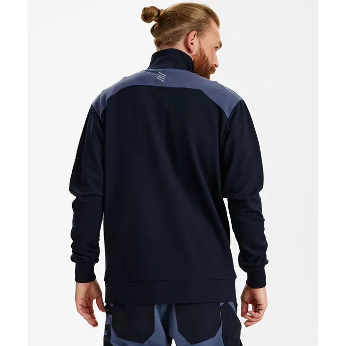 Engel Entire sweat cardigan, Deep Blue/Dark Sea, large image number 4