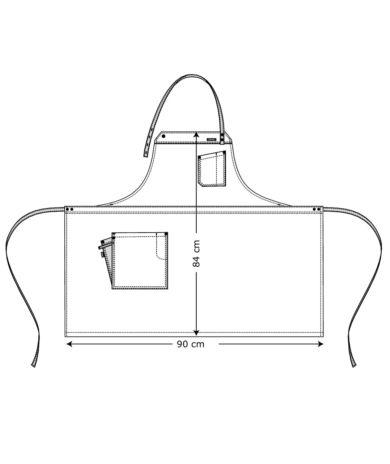 Kentaur Raw sm&aelig;kforkl&aelig;de med lommer, Sort/Gr&aring;, Sort/Gr&aring;, large image number 2