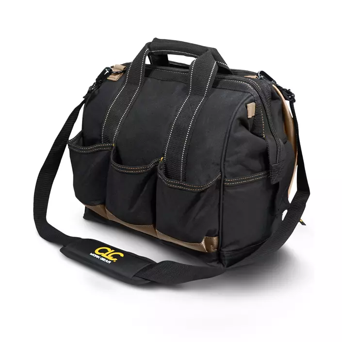 CLC Work Gear 1537 medium tool bag, Black/Brown, Black/Brown, large image number 3