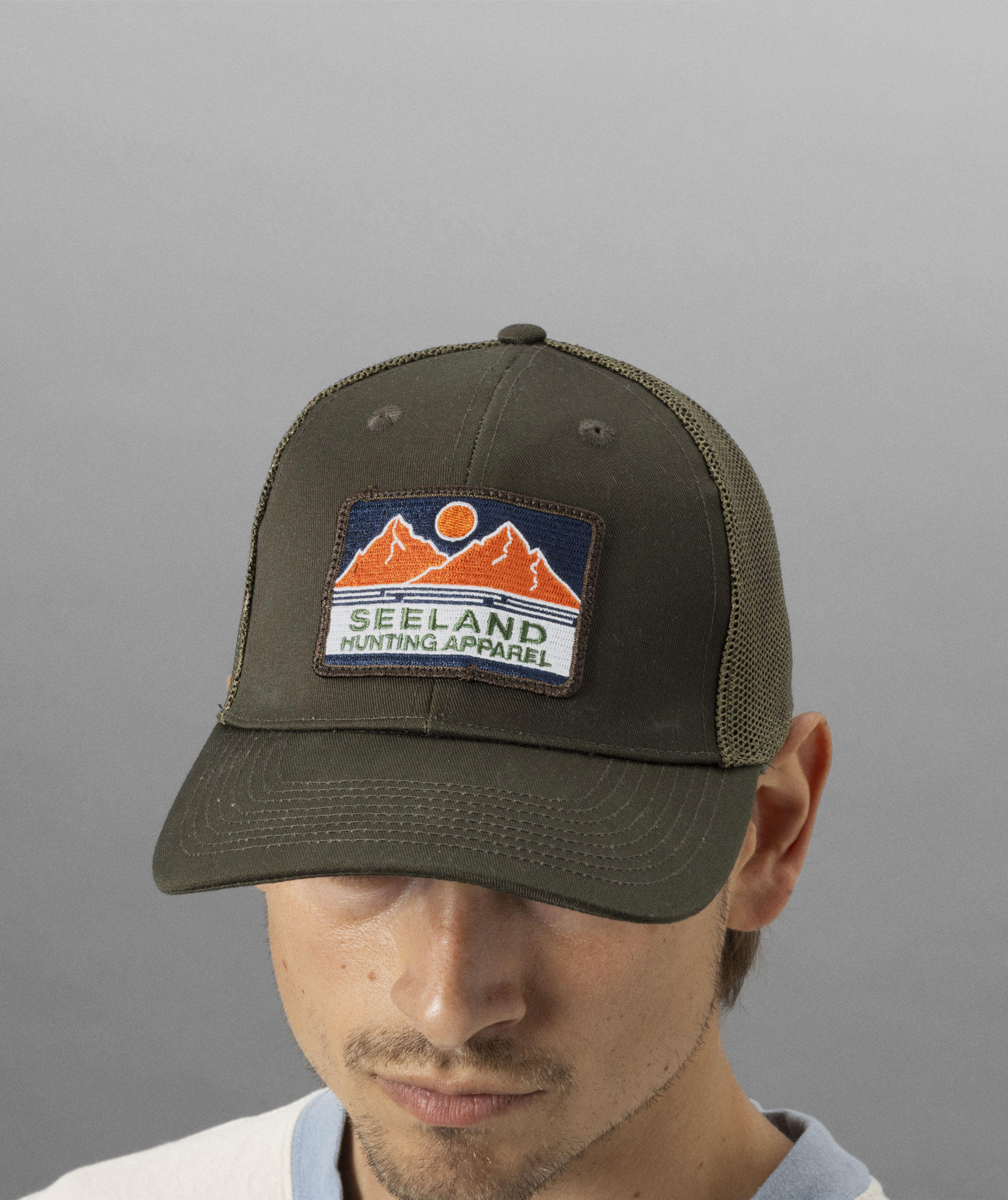 Seeland Gabbro Trucker cap, Grizzly brown, Grizzly brown, large image number 3