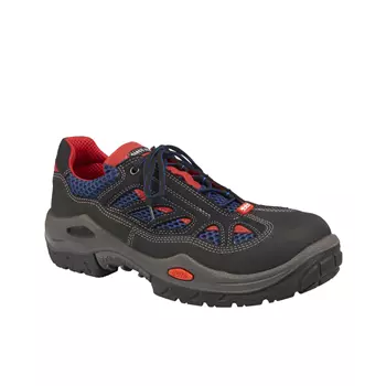 Jalas 3700R Respiro safety shoes S2, Black/blue/red