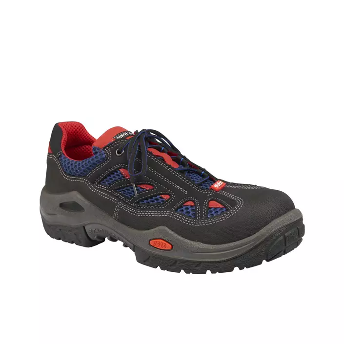 Jalas 3700R Respiro safety shoes S2, Black/blue/red, large image number 0