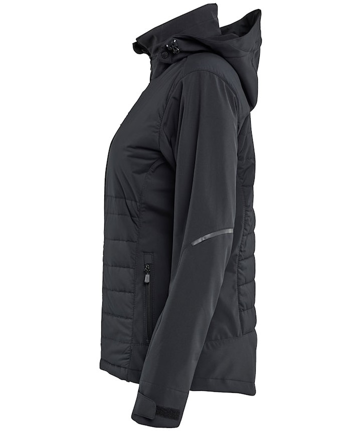 Bl&aring;kl&auml;der dame hybridjakke, Sort/Sort, large image number 3