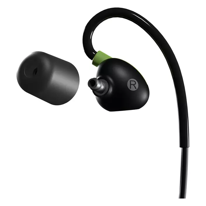 ISOtunes Pro 2.0 Aware Bluetooth-hörlurar med hörselskydd, Svart/Grön, Svart/Grön, large image number 2