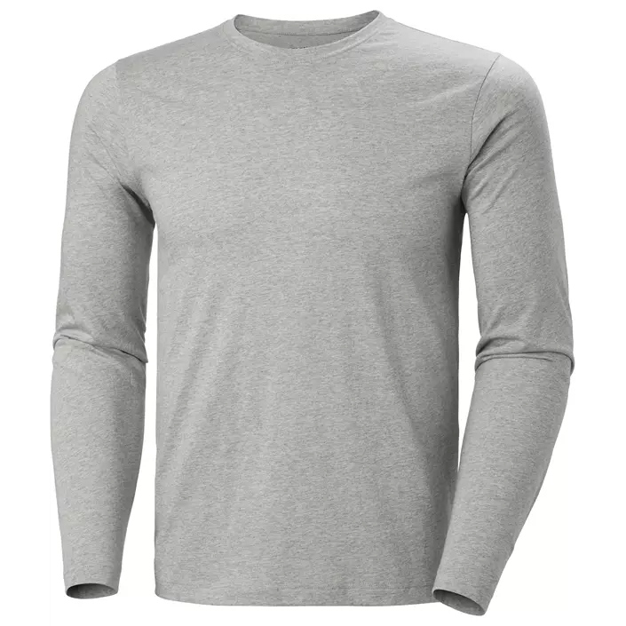 Helly Hansen Classic langermet T-skjorte, Grey melange, large image number 0