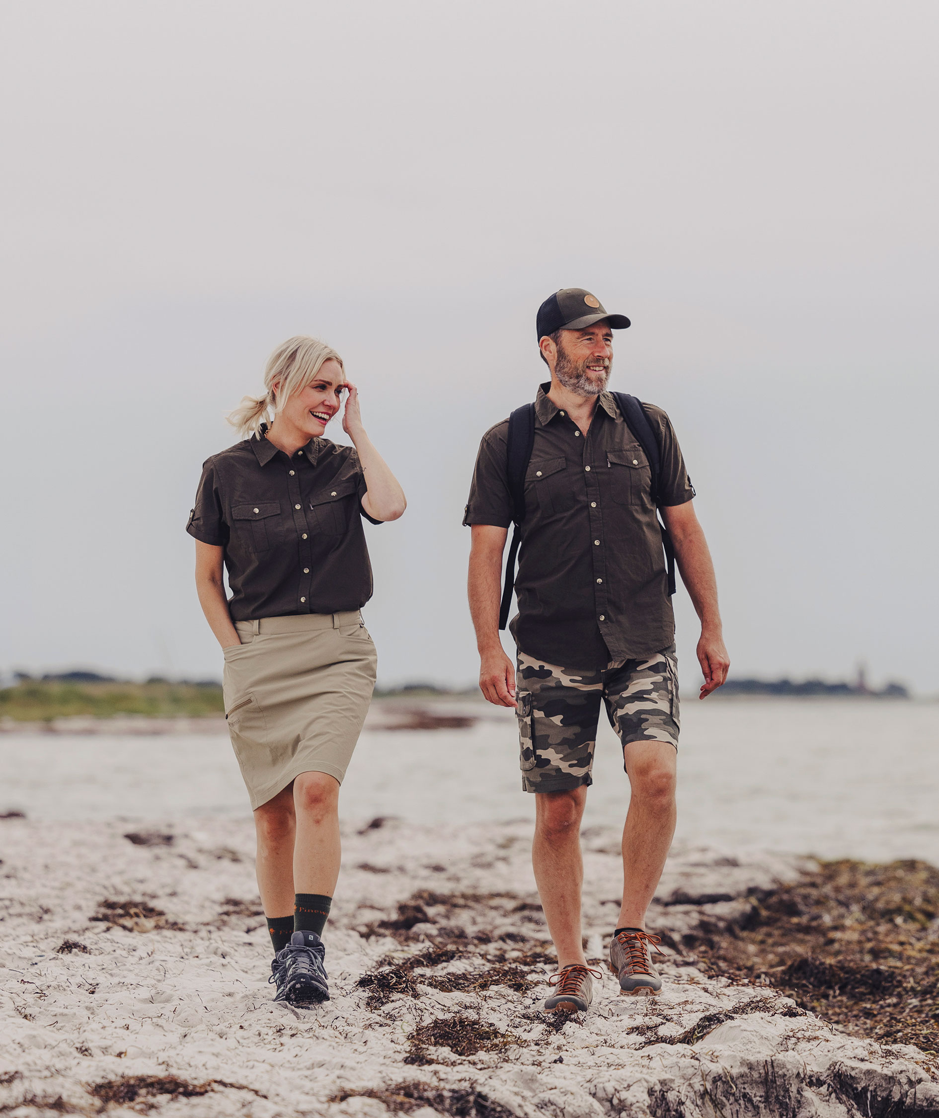 Pinewood Safari kort&aelig;rmet skjorte