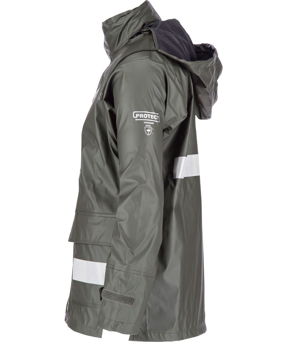 Kramp Protect rain coat, Green, large image number 2
