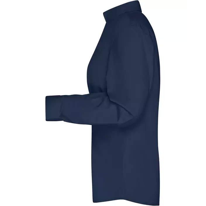James & Nicholson modern fit Damen Hemd, Navy, large image number 3