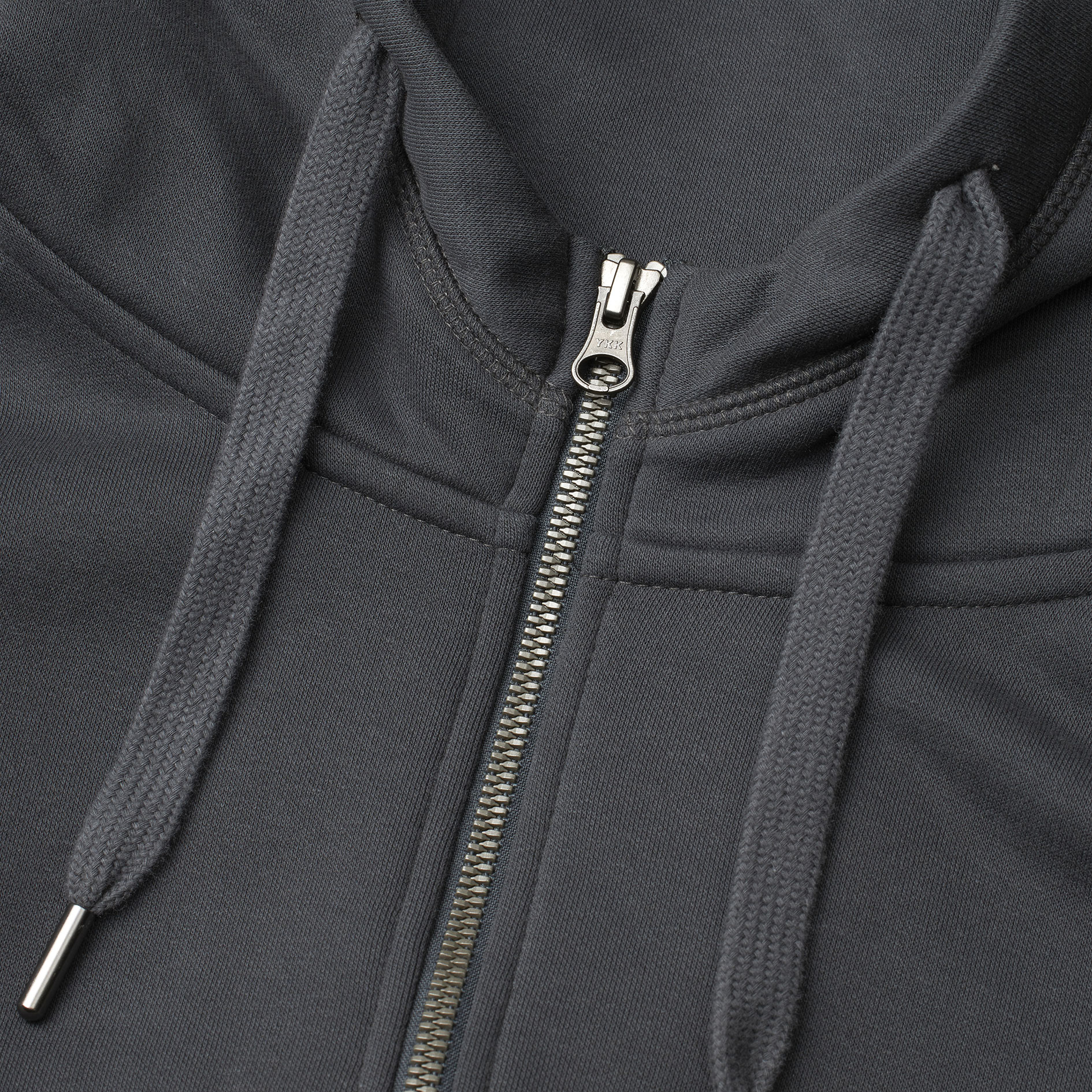 ID Core hoodie with zipper, Charcoal, large image number 3