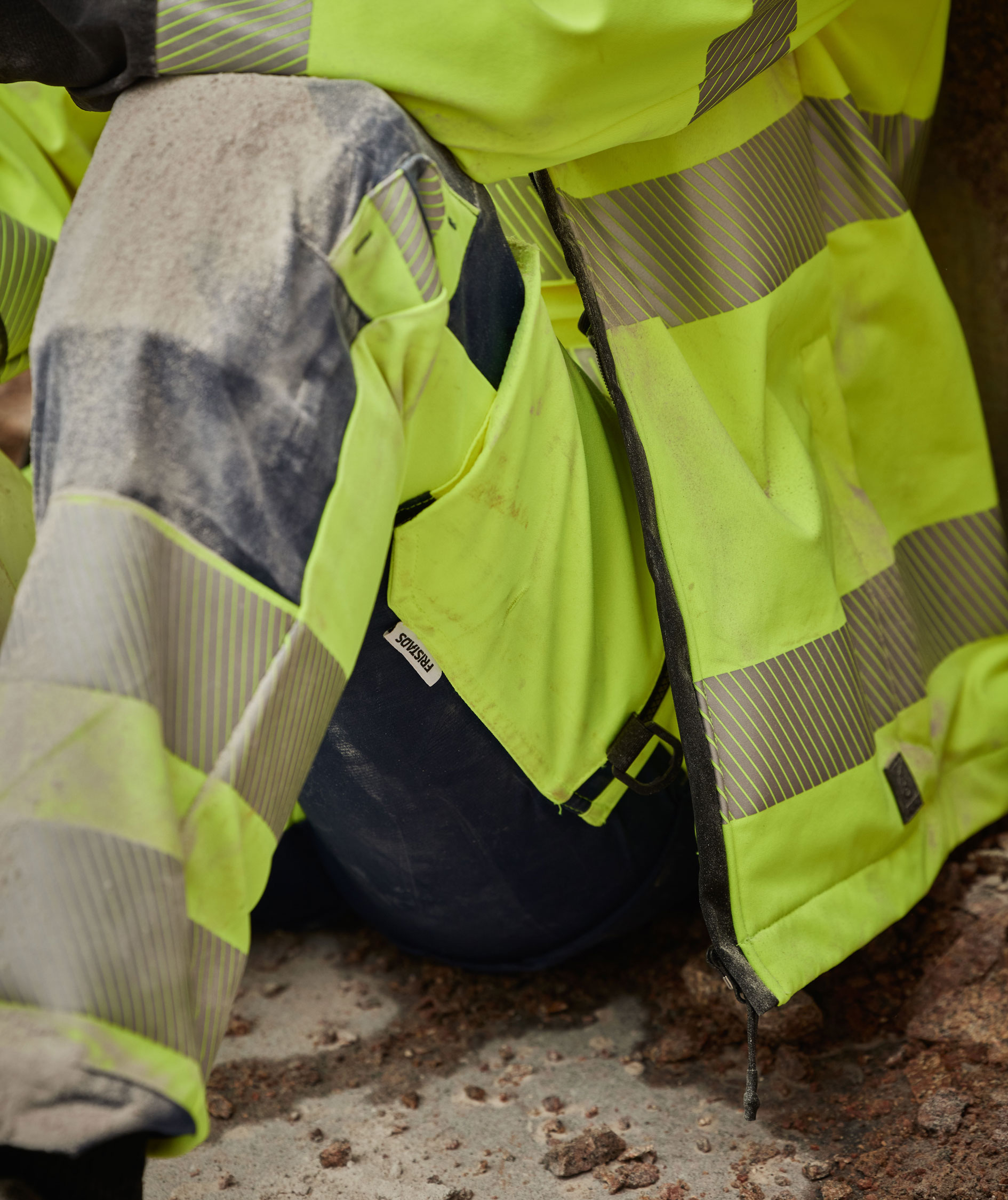 Fristads Green women's craftsman trousers 2664 GSTP full stretch, Hi-vis Yellow/Black, large image number 3