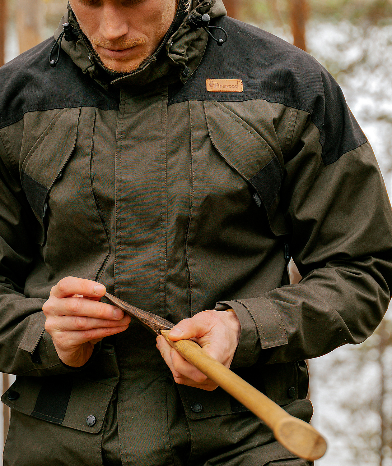 Pinewood Lappland Extreme 2.0  jakke, Mosgr&oslash;n/Sort, large image number 5