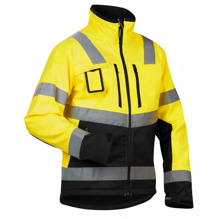 Blåkläder softshell jacket, Hi-vis Yellow/Black, large image number 0