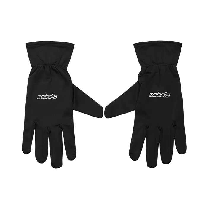 Zebdia running gloves, Black, large image number 0