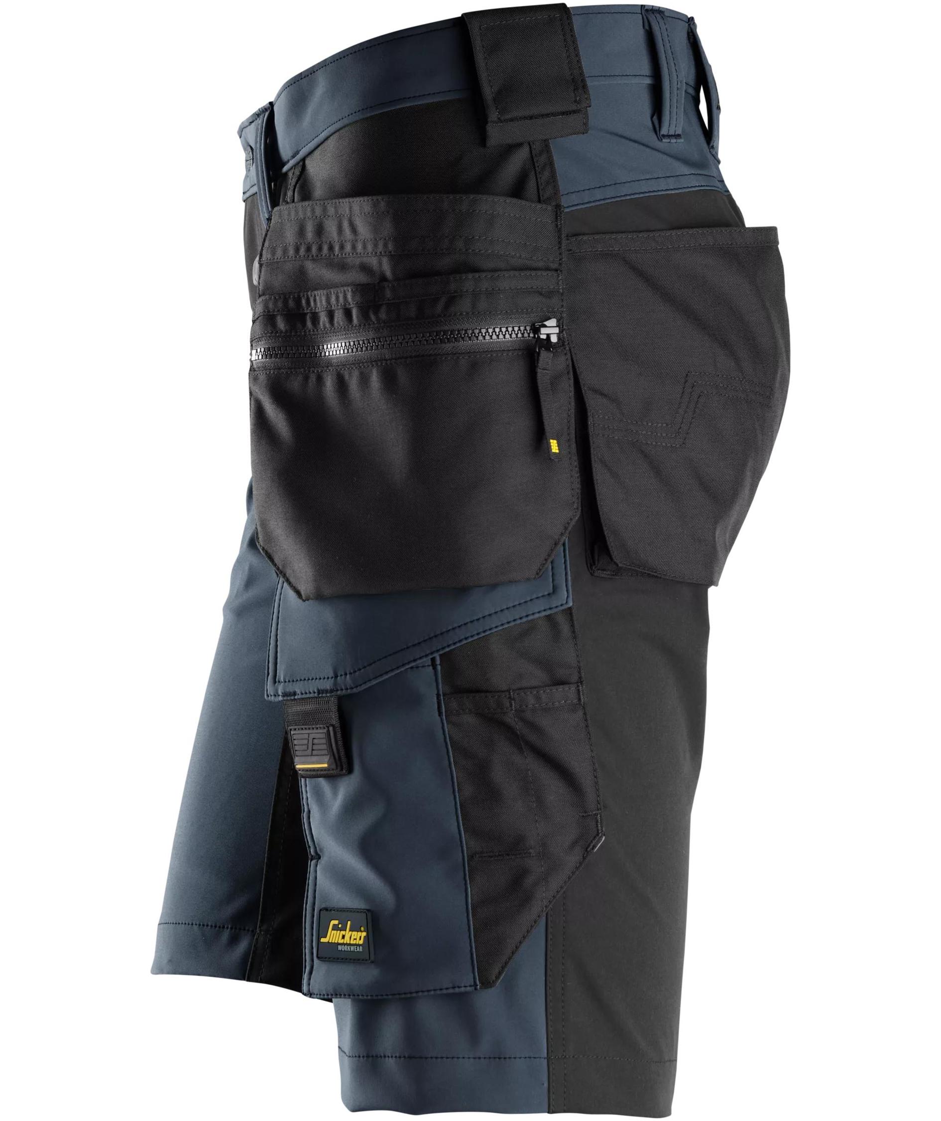 Snickers AllroundWork craftsman shorts 6175 full stretch, Navy/black, large image number 5
