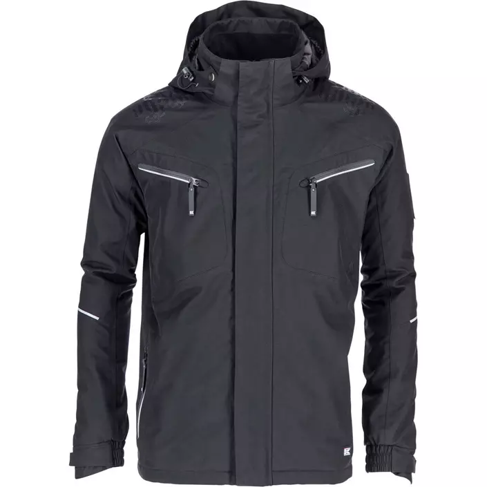 Kramp Technical hooded jacket, Black, large image number 0